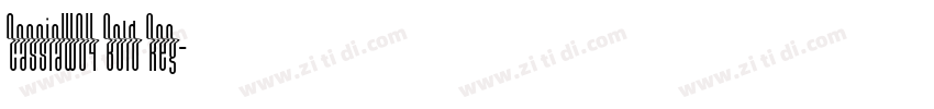 CassiaW04 Bold Reg字体转换